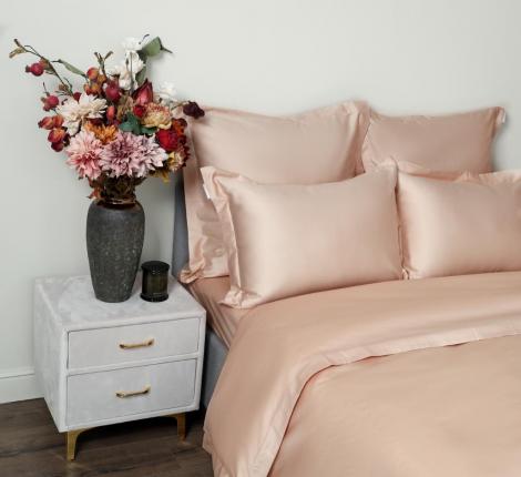 Постельное белье "Sofi de Marko" Моно (кремовый) Сатин ДеЛюкс, Евро