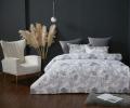Постельное белье с одеялом "Kazanov.A." Престон (жемчуг платина) Велюр/Egypt Cotton, Евро