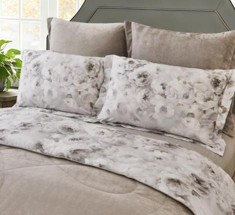 Постельное белье с одеялом "Sofi de Marko" Ренато №31 Велюр/Сатин, Евро