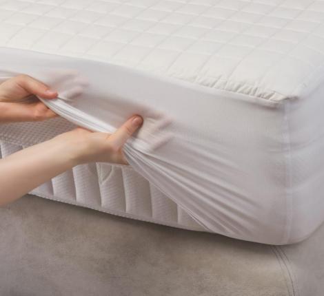 Наматрасник непромокаемый с юбкой "MATTRESS COTTON DRYSOFT GRASS", 90х200х40