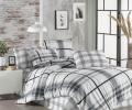 Постельное бельё EFOR RANFORCE "WOOD GRI" (100% хлопок), Евро