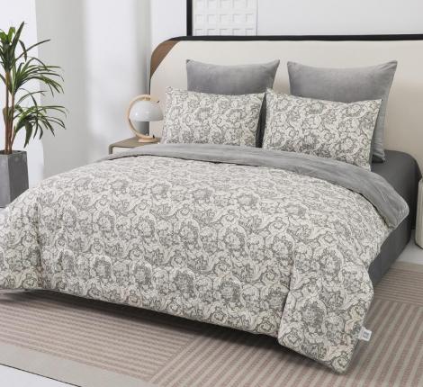 Постельное белье с одеялом "Sofi de Marko" Роберто №3 Велюр/Сатин, Семейный