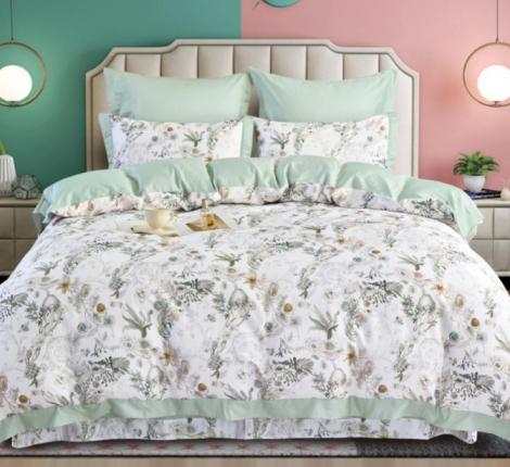 Постельное белье "Sailid" T-54-3 Сатин ДеЛюкс, Евро