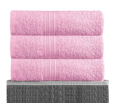 Полотенце махровое BAYRAMALY 50х90, Розовый