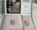 Набор махровых полотенец EFOR &quot;CICEK ARISI&quot; (50*90,70*140), сухая роза 