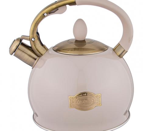 Чайник со свистком "ТЮДОР", 3,0 л (дымчато-серый)