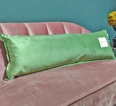 Подушка декоративная "Sofi de Marko" Джереми (салатовый) Велюр, 32х90