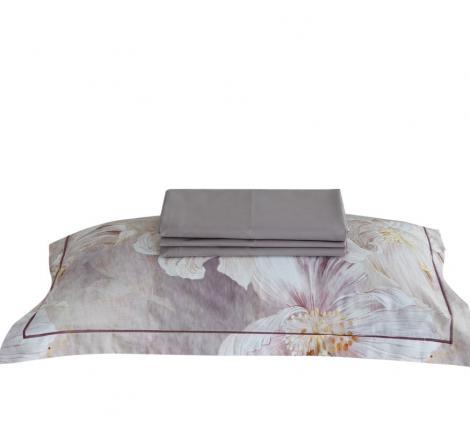 Постельное белье с одеялом "Asabella" 2109-OSPS Мако-Сатин, 1,5 спальный