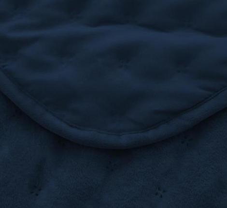Покрывало из вареного бархата "KARTEKS" 02, 230х250 (синий)
