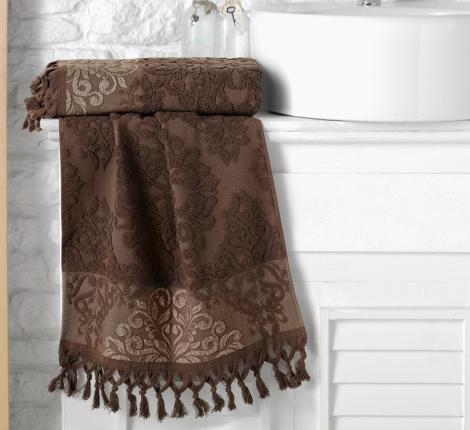Кухонное полотенце махровое &quot;KARNA&quot; OTTOMAN 40x60 1/1, Темно-коричневый