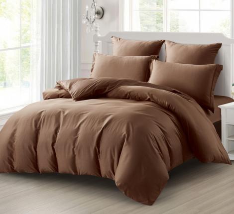 Постельное бельё "KARTEKS" Сатин однотонный SKO-027, Евро