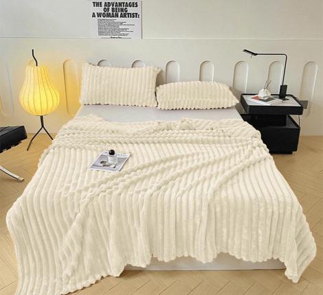 Плед "Cristelle" Stripe premium CST1520-05 Фланель, 150x200