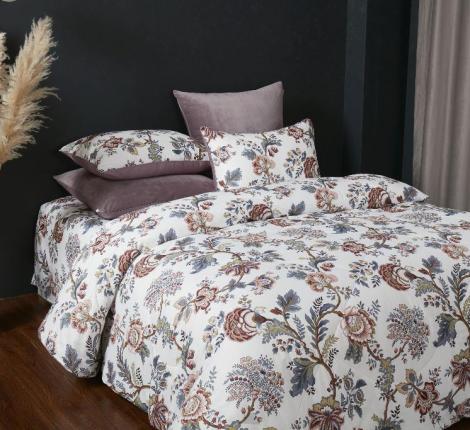 Постельное белье с одеялом "Kazanov.A." Бьянка (роза антика) Велюр/Egypt Cotton, Семейный