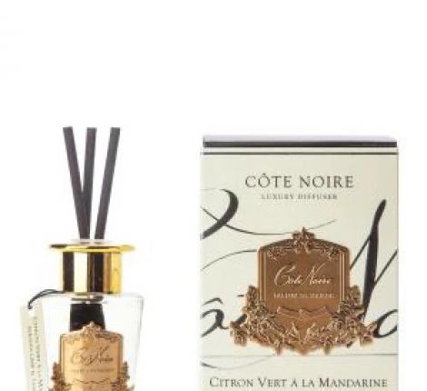Диффузор "COTE NOIRE" CITRON VERT золотой декор, 90 мл