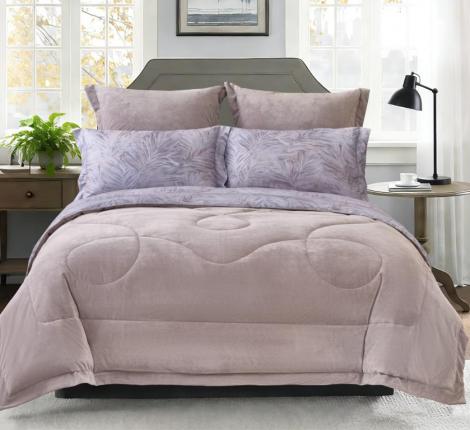 Постельное белье с одеялом "Sofi de Marko" Ренато №35 Велюр/Сатин, Евро