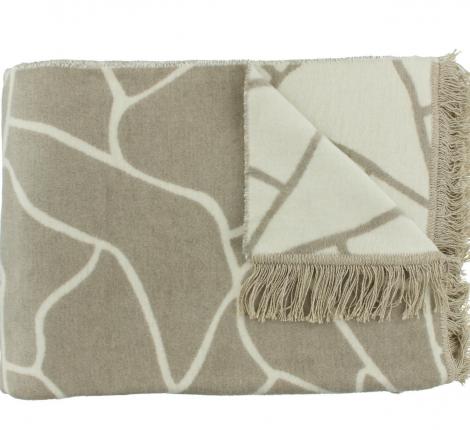 Плед хлопковый "CLAUDI" LINEAS GREY, 150х200