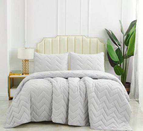 Покрывало "Sofi de Marko" Робби (серебро) Велюр, 230х250