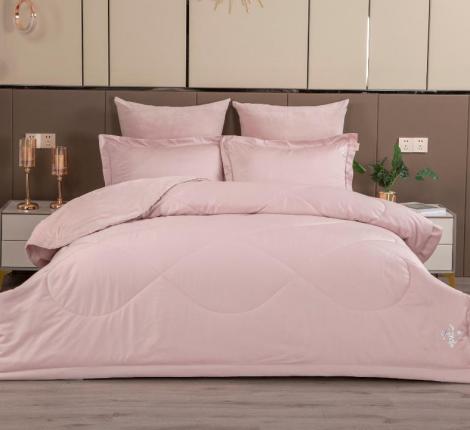 Постельное белье с одеялом "Kazanov.A." Lindor Fluffy (лайт пудра) Велюр/Egypt Cotton, Евро