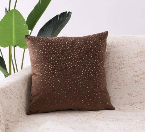 Наволочка декоративная "Sofi de Marko" Кристалл (шоколад) Велюр, 30х50 (1шт.)