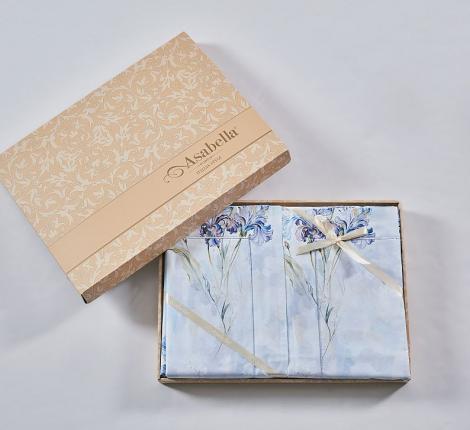 Постельное белье "Asabella" 2366-4S Мако-Сатин, 1,5 спальный