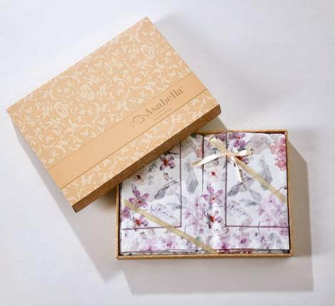 Постельное белье "Asabella" 2251-6 Мако-Сатин, Евро