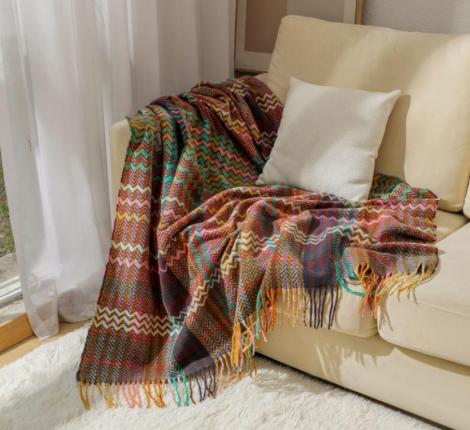 Плед вязаный PA-19, 130х170