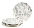 Набор обеденных тарелок 4 штуки "GRASSES"" 191-342-1, диаметр 27 см