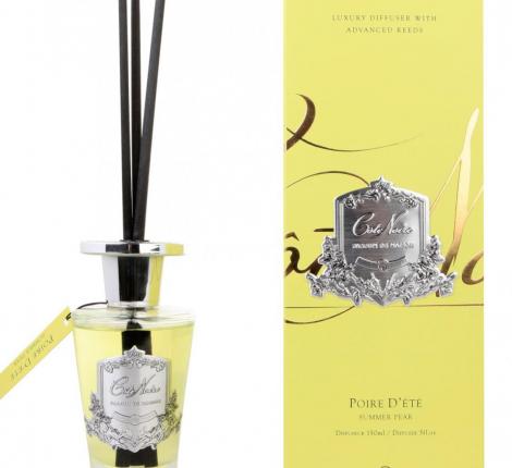 Диффузор "COTE NOIRE" POIRE D'ETE серебряный декор, 150 мл