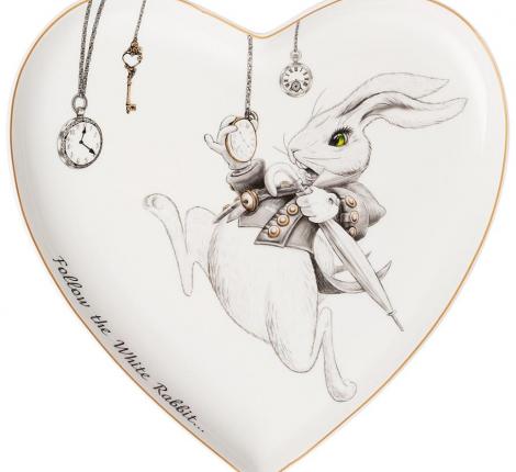 Тарелка "WONDERLAND" СЕРДЦЕ 590-450, 21,5*2 см