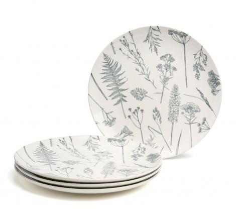 Набор обеденных тарелок 4 штуки "GRASSES"" 191-342-1, диаметр 27 см