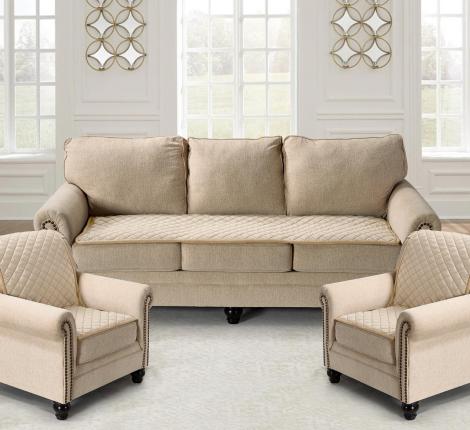 Накидка на диван "Karteks" 90х210 Ромбы, кремовый