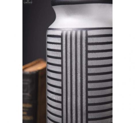 Ваза "White frosted vase", стекло, высота 28 см