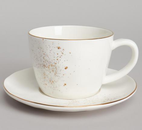 Чайный набор BRONCO "GOLD" на 2 персоны, 4 предмета (350 мл)