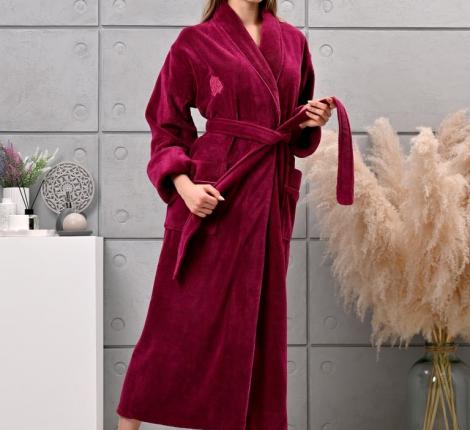 Халат женский трига шалька "AMBIELLA A-1295" фуксия, 2XL