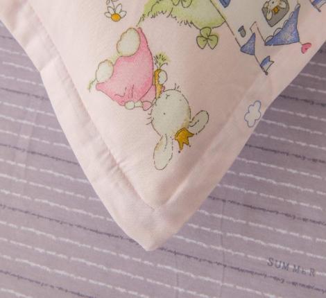 Постельное белье детское "Sofi de Marko" Зайчата (розовый) Сатин, 1,5 спальный