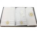 Комплект  полотенец  50x100-85x150 с ковриком 50х80 Maison D'or &quot;ELEGANZE&quot; белый