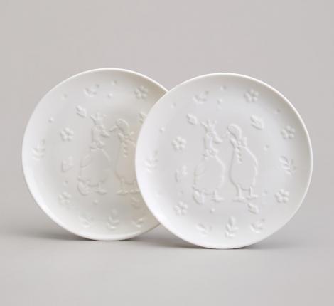 Набор закусочных тарелок 2 штуки "FAMILY FARM", диаметр 17,5 см