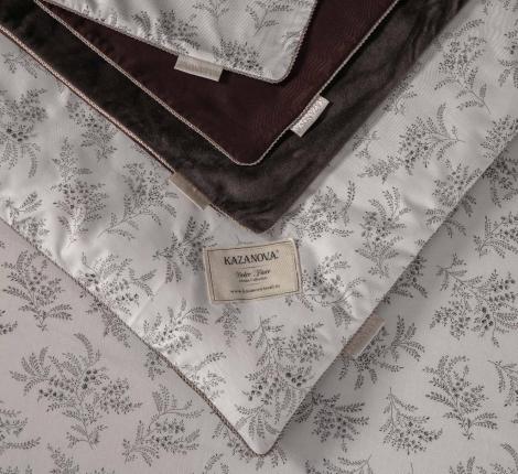 Постельное бельё с одеялом "Kazanov.A." Юстина (трюфель беж) Велюр/Egypt Cotton, Евро