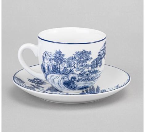 Чайный набор на металлической подставке "NOVEL" на 4 персоны, 8 предметов (220 мл)