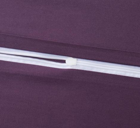 Постельное бельё "KARTEKS" сатин однотонный с кантом HK-10 (фиолетовый), 2 спальный