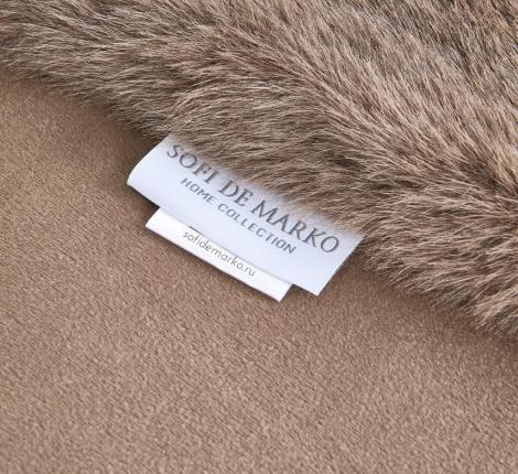 Плед "Sofi de Marko" Филиция (кофейный) Искусственный мех, 160х220