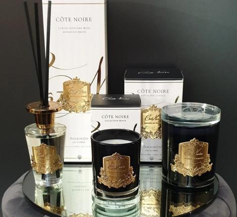 Диффузор "COTE NOIRE" LILY FLOWER золотой декор, 150 мл