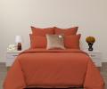 Постельное белье "Sofi de Marko" Саммер (оранжевый) Варёный хлопок, Евро