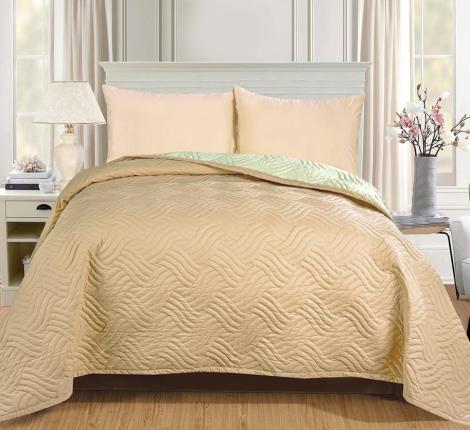 Покрывало Primavelle "ARTI" Биософт 180х200, Косы Бежево-песочный