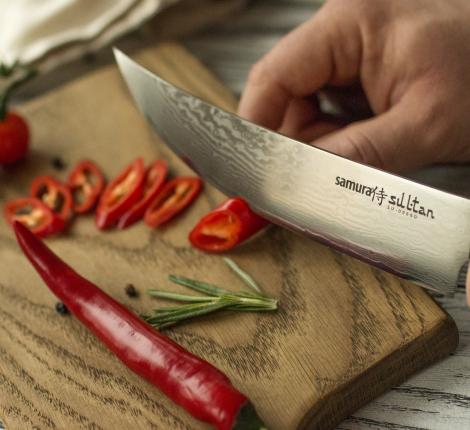 Нож кухонный-пчак "Samura SULTAN" 159 мм, G-10