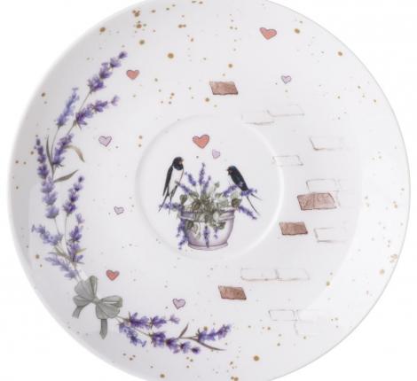 Чайная пара "ЛАВАНДОВЫЕ КОТЫ", 350 мл