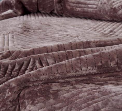 Покрывало "Sofi de Marko" Патрисия (пепел роза 1) Велюр, 240х260