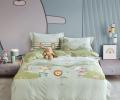 Постельное белье "Asabella" 2310-4S Мако-Сатин, 1,5 спальный