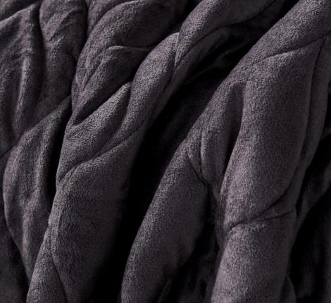 Покрывало "Sofi de Marko" Нобилис (антрацит) Велюр, 240х260