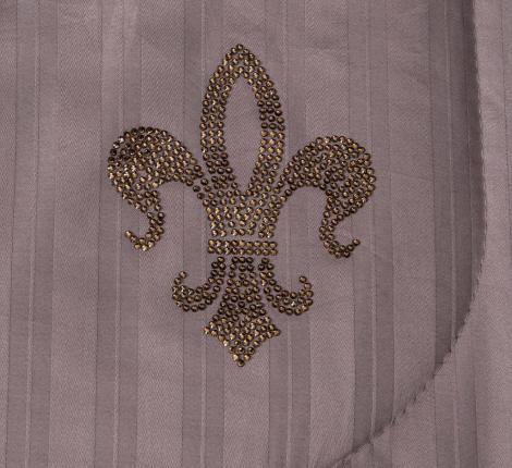 Постельное белье с одеялом "Kazanov.A." Stripe Royal (капучино) Страйп Сатин, Семейный